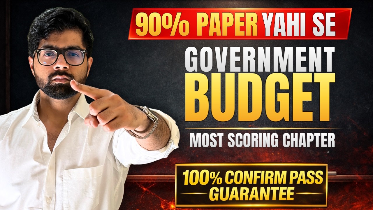 Goverment Budget ONE Shot || 6 Marks Fixed || 100% Pass Guarantee Series || Manan Malik