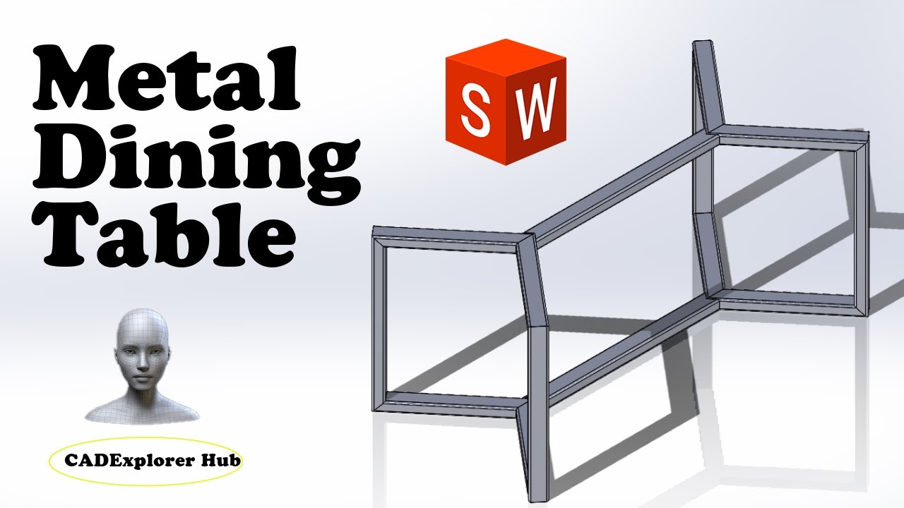 Crafting a Metal Dining Table stand in SolidWorks