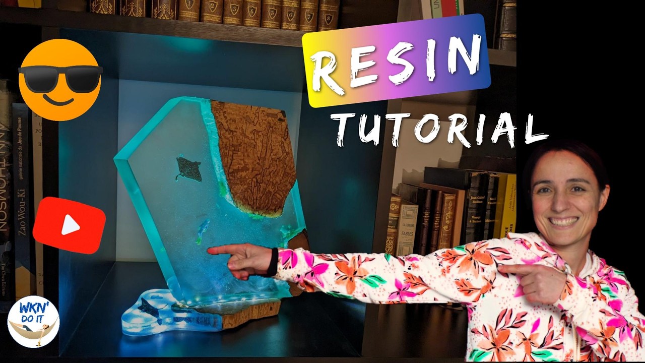 How to create a lamp in wood and epoxy resin? Everything you want to know