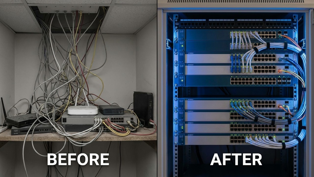 تبدیل یک شبکه فاجعه‌بار به زیرساختی استاندارد با Cisco | مستند کامل از صفر تا صد شبکه پسیو و اکتیو