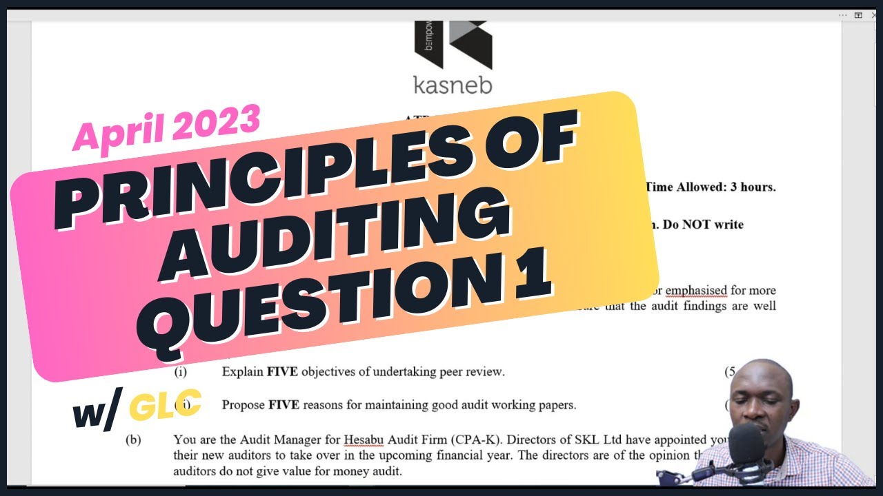 ATD PRINCIPLES OF AUDITING APRIL 2023 Q1
