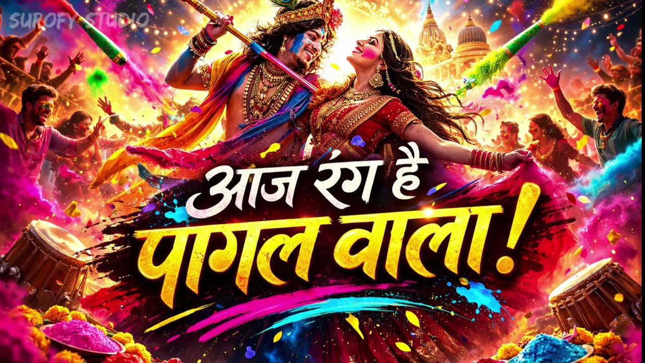 Aaj Rang Hai Pagal Wala | New Holi Song 2026 | Bollywood Dance Track | #song #hindisong #holisongs 
