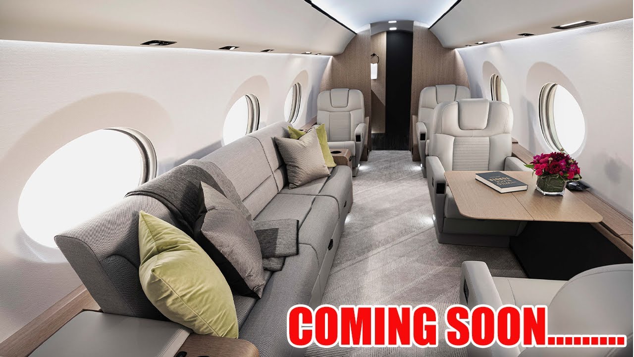 Внутри бизнес-джета Gulfstream G800