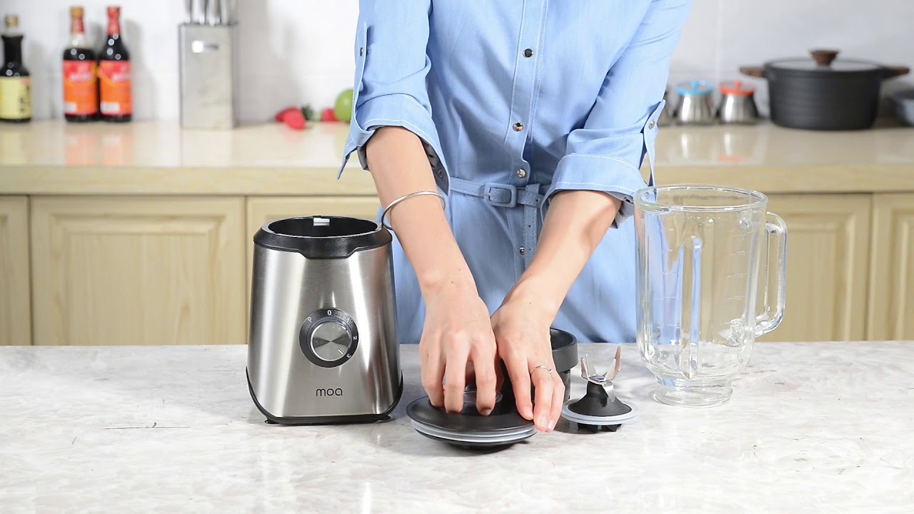 MOA Blender with glass jug - Smoothie Maker - Ice crusher