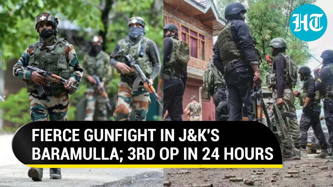 Another Lashkar terrorist killed in J&K; 3rd gunfight in Baramulla amid massive search operations