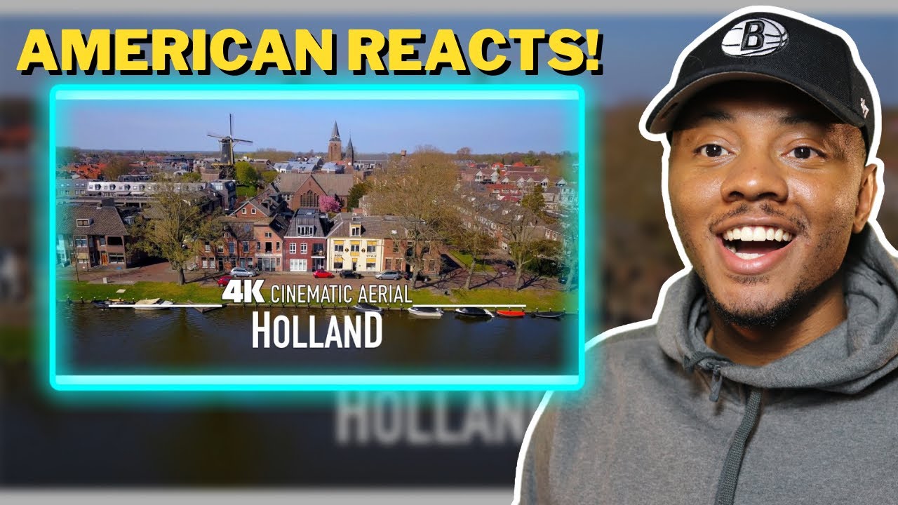 AMERICAN Reacts To HOLLAND 🇳🇱 Drone 4K 2022 | Cinematic Aerial of the Netherlands|Dar The Traveler