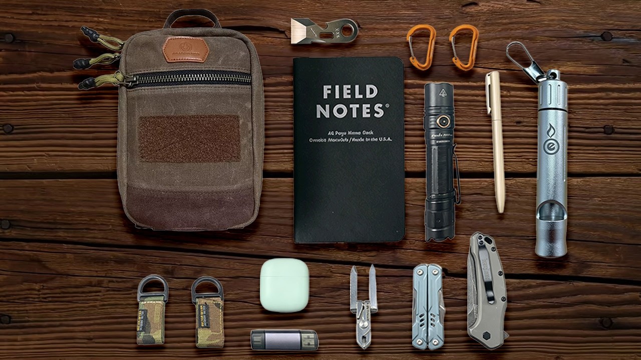 The Most Classic Multifunctional EDC Organizer Pouch!? Roaring Fire Smolder Waxed Canvas edc pouch