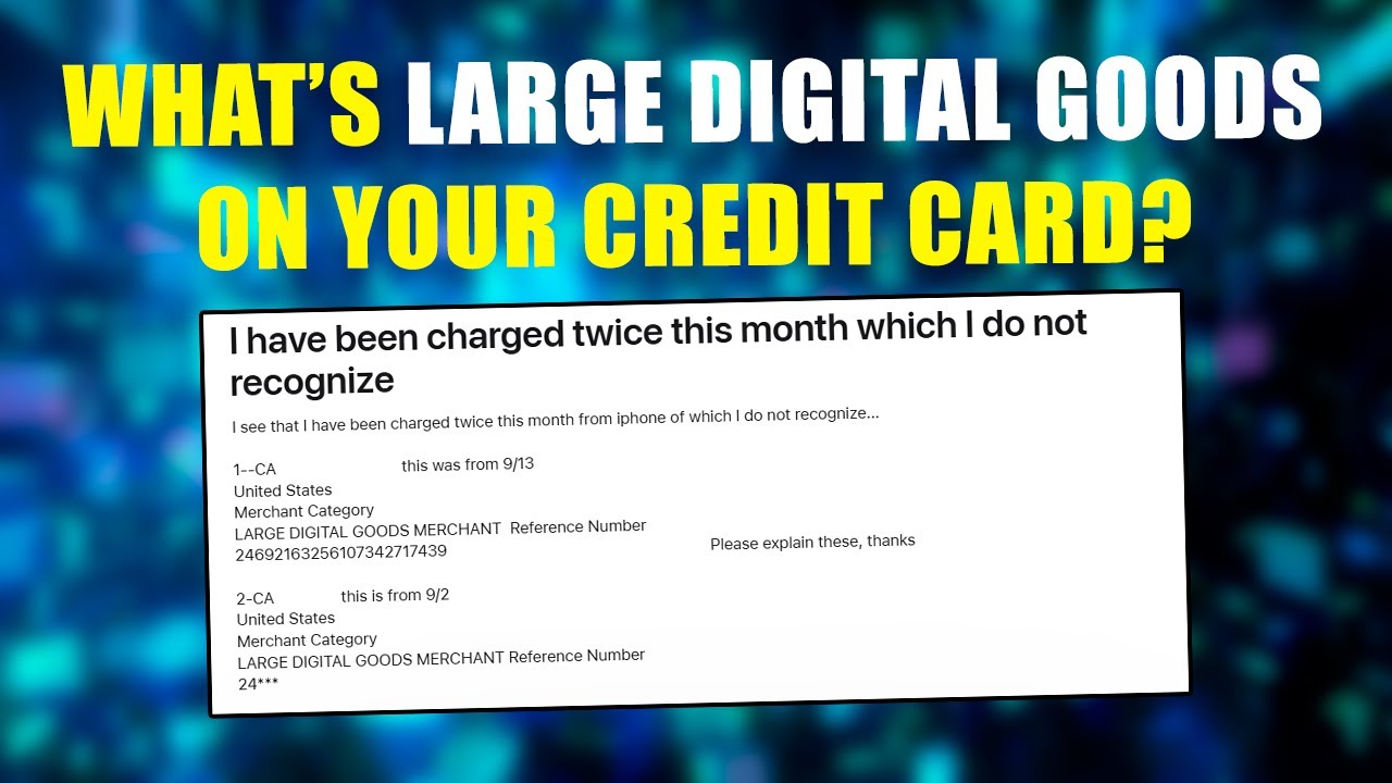 MCC 5818 Large Digital Goods Merchant Charge On Credit Card - Who Charged Your CC?