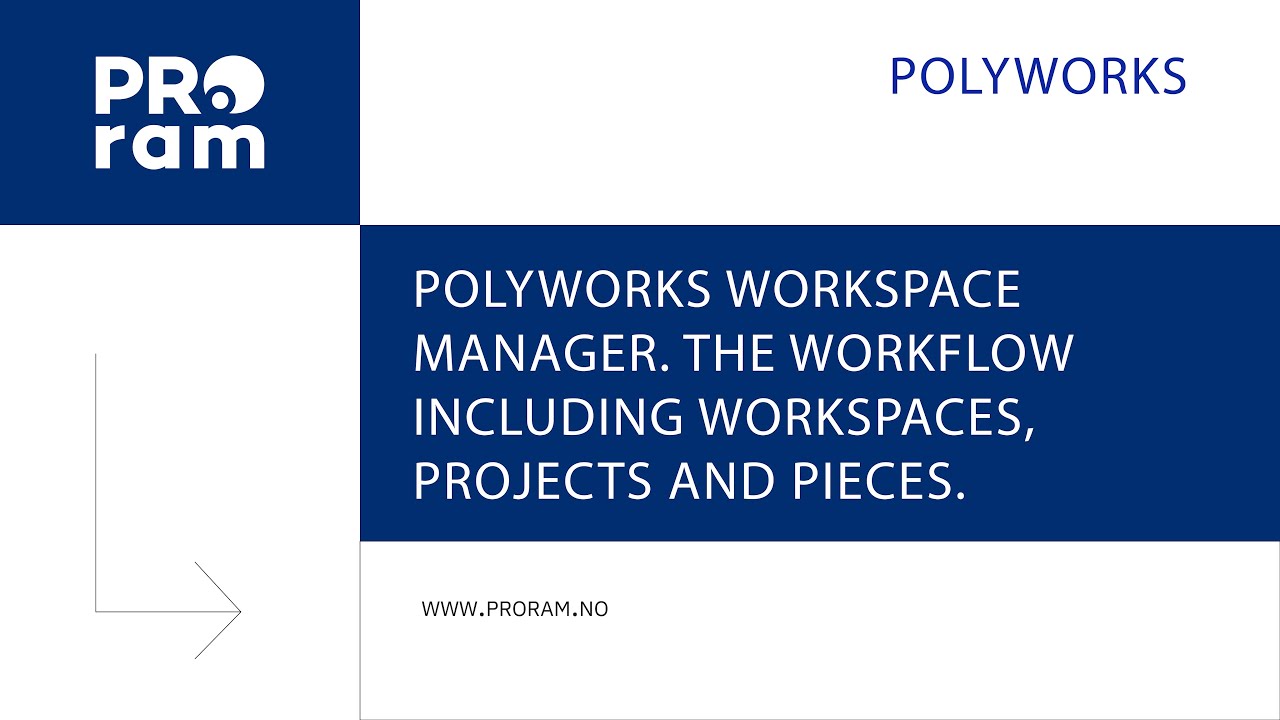 Episode 1: PolyWorks Workspace Manager. The workflow including workspaces, projects and pieces.