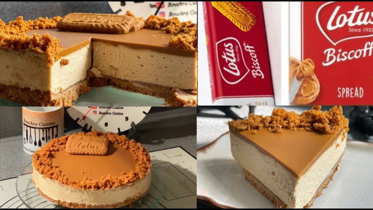 Cheesecake Lotus un délice لعشاق التشيزكيك لوتس وصفة ناجحة