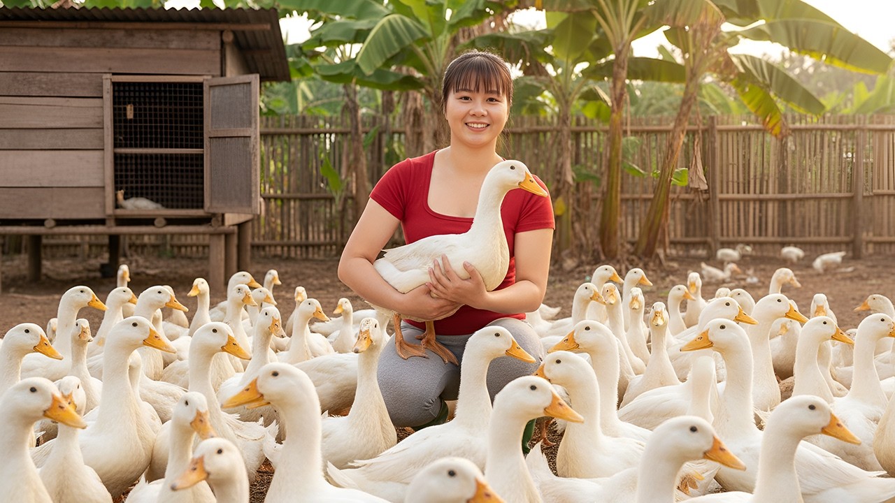 After 3 Months Raising Ducks — Harvest Day Goes To Market Sell