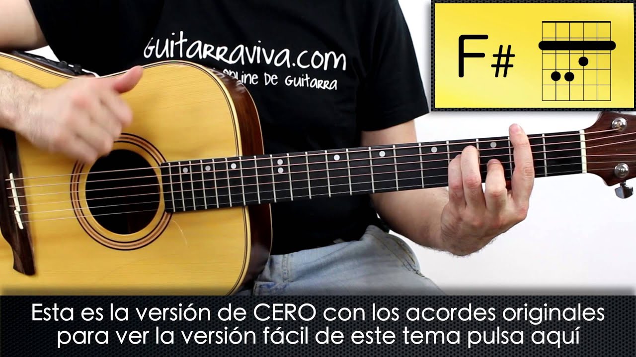 Como tocar CERO de Dani Martín (Acordes originales) versión DISCO cover
