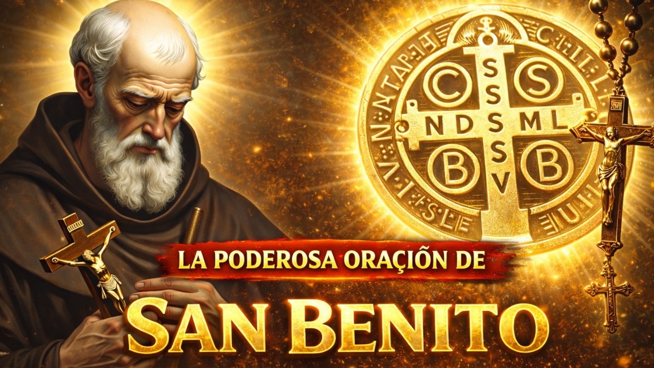 SAN BENITO:  LA ORACIÓN DE PROTECCIÓN ESPIRITUAL CONTRA TODO MAL #SanBenito #OraciónFuerte #fe