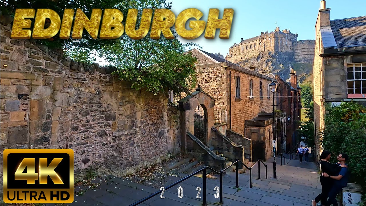 Edinburgh Scotland September 2023 Walking Tour 4K HDR 60fps