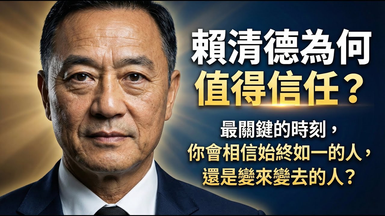 這才叫信任！一篇告訴你，賴清德光是這一點就打趴其他人？立場始終堅定！反觀黃國昌柯文哲？跳來跳去的政治變色龍！ | 馬一峰