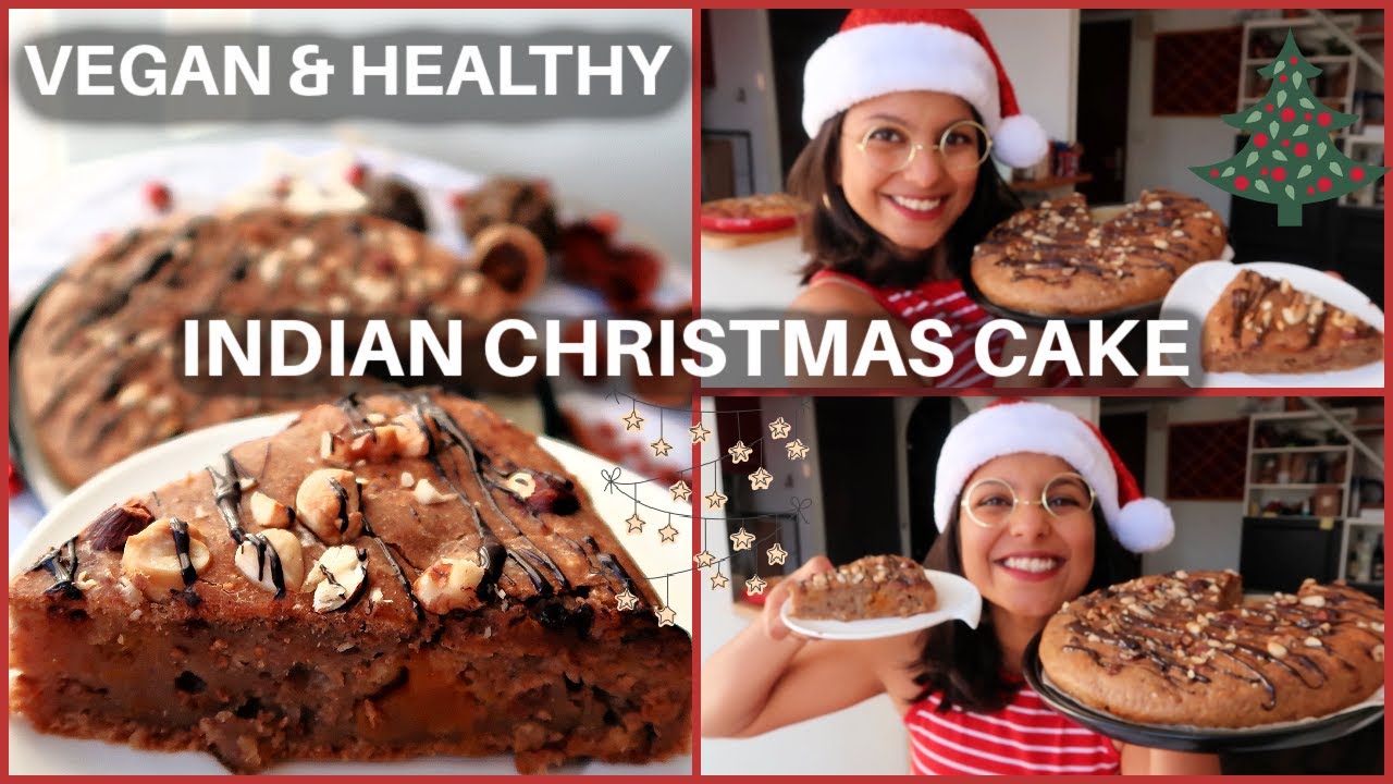 Indian Vegan Dessert Ideas | Christmas fruit cake | Healthy, Refined Sugar Free, Oil Free