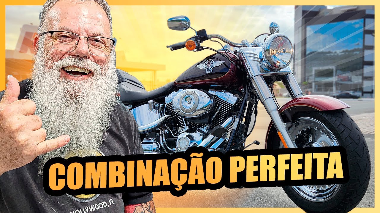 O VÉIO TESTOU A HARLEY DAVIDSON FAT BOY E FICOU APAIXONADO PELA MOTO