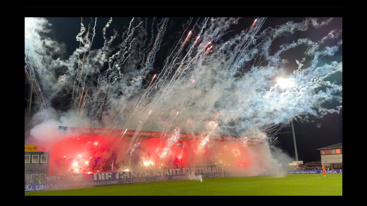 Austria vs Red Bull am 26.9.2023 - das erste Derby in Salzburg? Choreos, Pyro und 2 Meinungen
