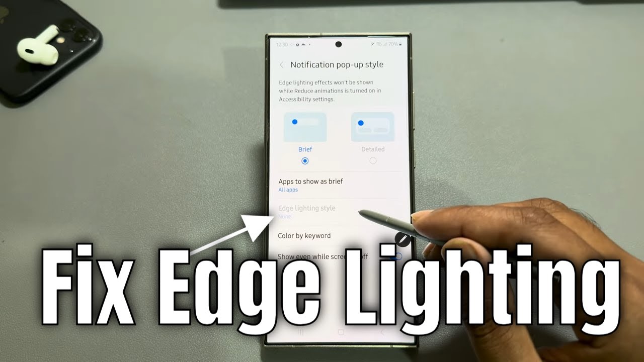 Не работает подсветка Edge Light? Как включить подсветку Edge Light на Samsung Galaxy S24/S24+/S2...