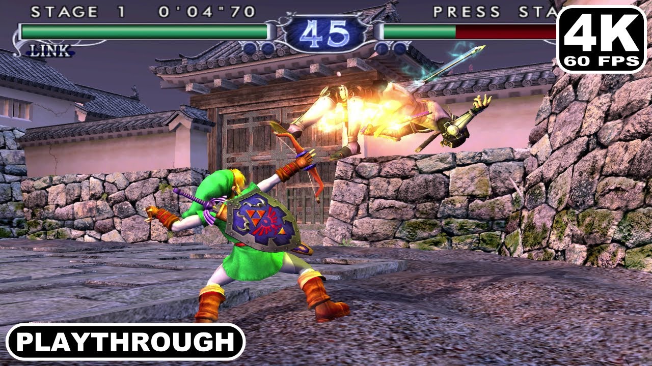 SoulCalibur II (GameCube Gameplay / Link Playthrough / No Commentary / 4K 60fps)