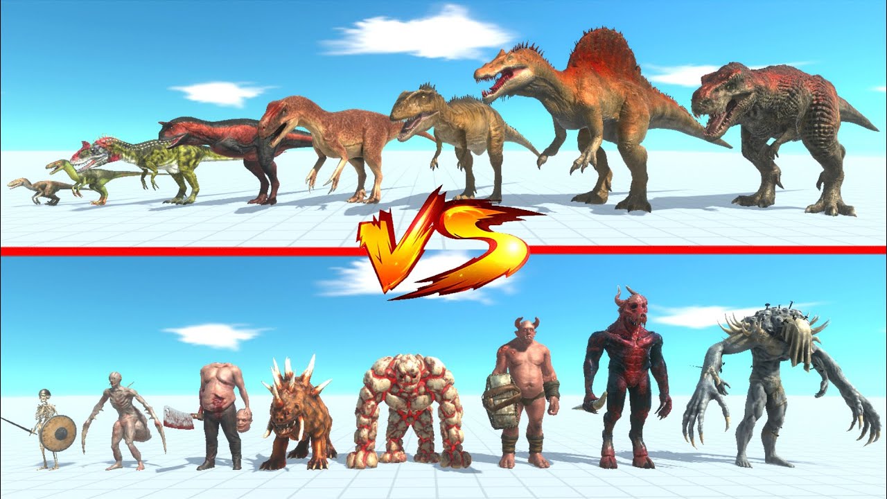 Dinosaurs vs Infernals - Animal Revolt Battle Simulator