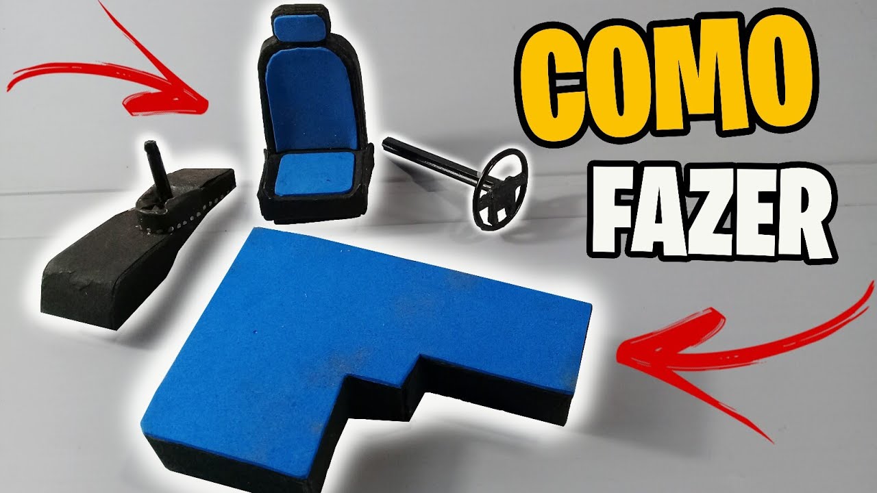 COMO FAZER OS BANCOS,  VOLANTE E TUDO MAIS PARA MINIATURA DE CAMINHÃO.