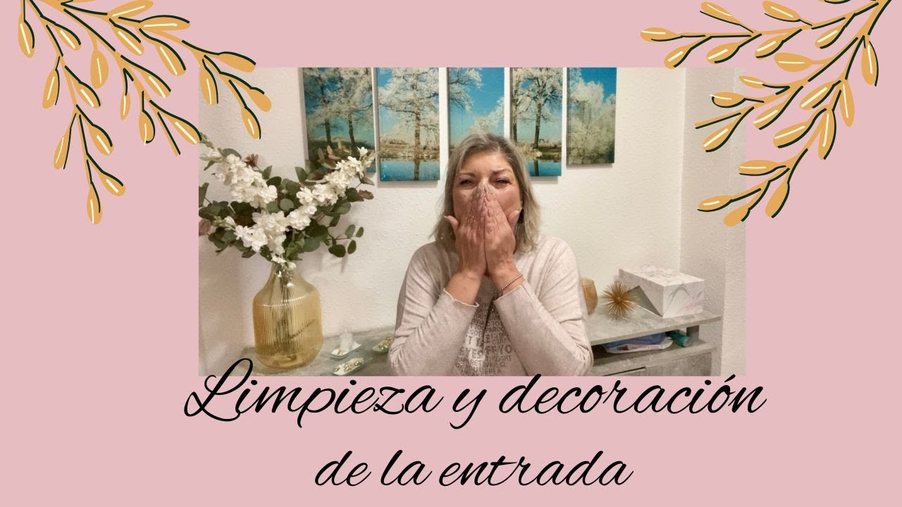 LIMPIEZA Y DECORACIÓN DE LA ENTRADA 🏡 CAMBIO ALGUNAS  DECORACIONES DEL SALÓN 🖼️