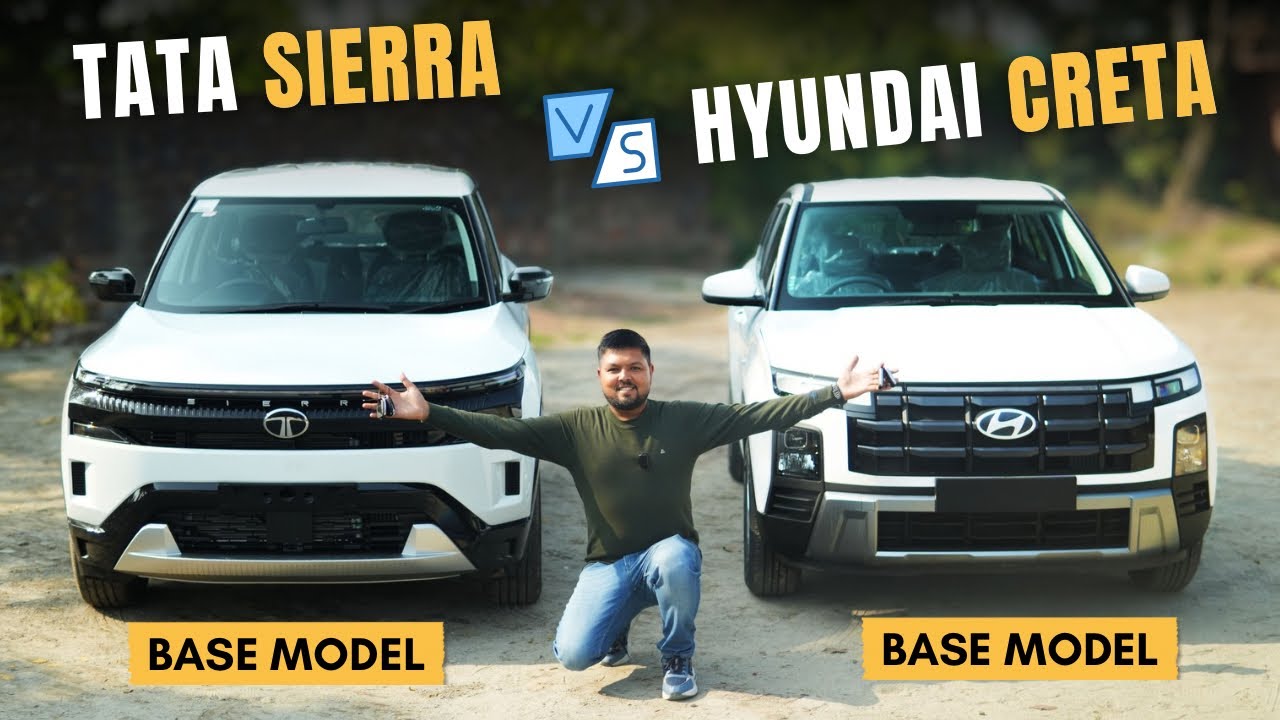 Tata Sierra Base Model vs Hyundai Creta Base Model | Price, Features & Which One Is Better?