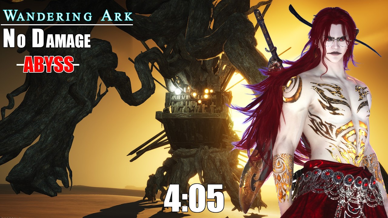 WHERE WINDS MEET - WANDERING ARK ABYSS NO DAMAGE BOSS FIGHT