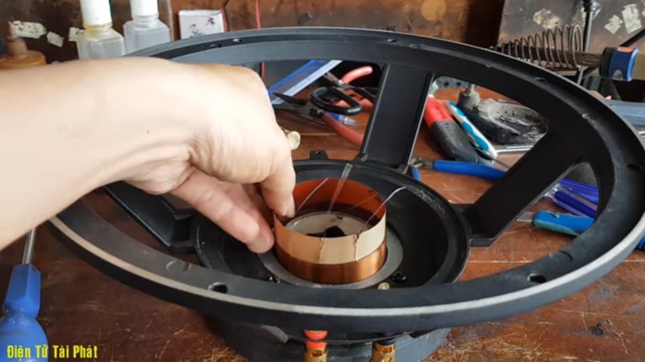 Cách Sửa Loa Bass 30, Bị Đụng Coil Loa 04/07/2018