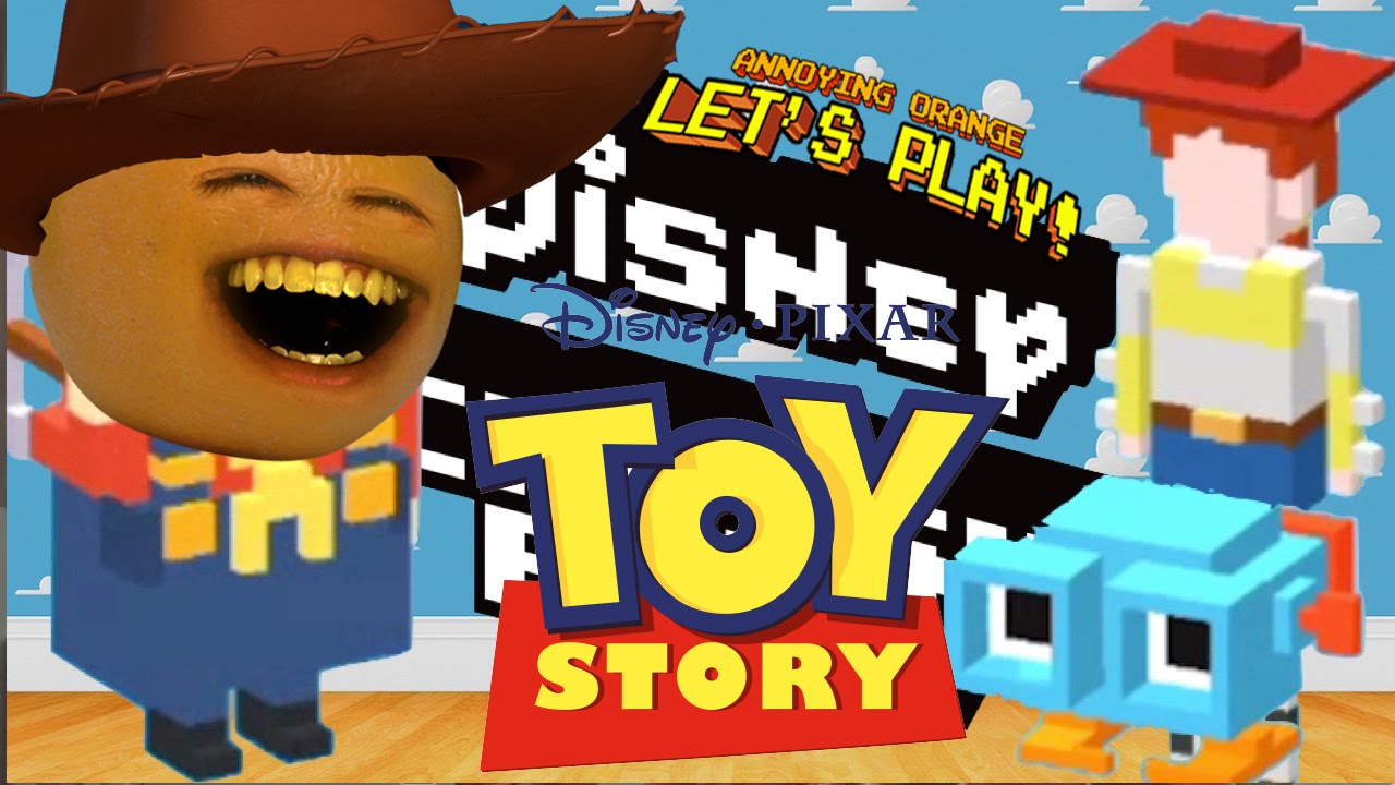 Annoying Orange Plays - Disney Crossy Road #3: TOY STORY