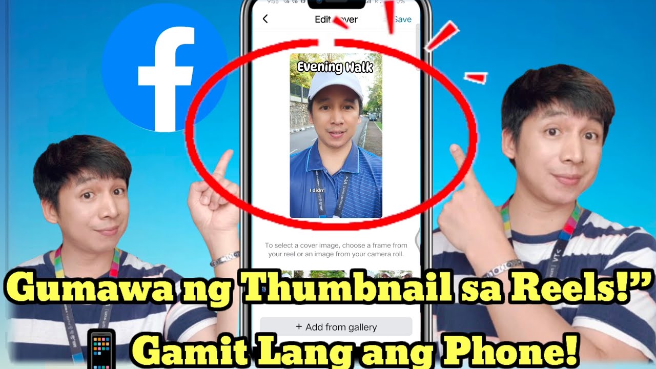 Facebook Reels Thumbnail Tutorial | Gamit Lang ang Phone!