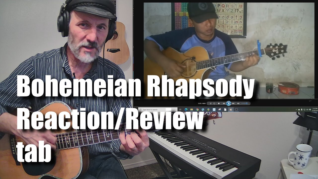 Alip Ba Ta Bohemian Rhapsody Reaction Review with tab