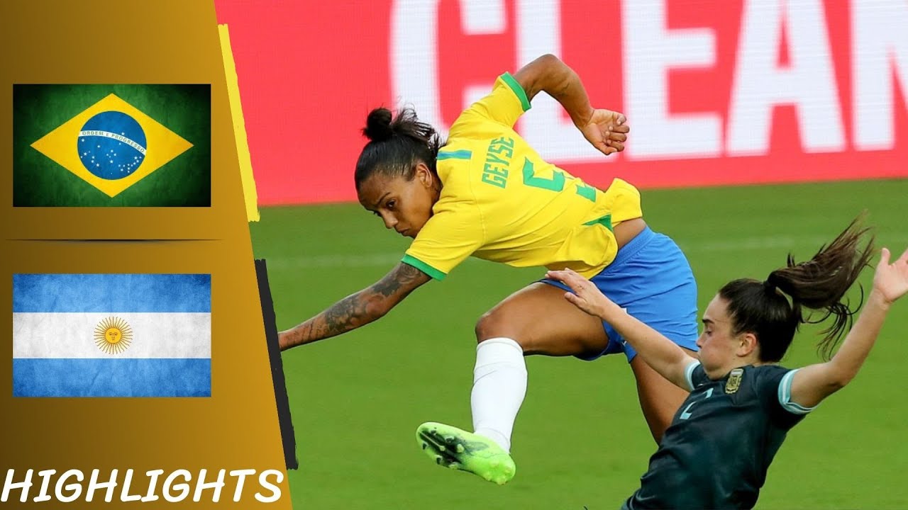 Brazil vs Argentina | SheBelieves Cup - Highlights All Goals 18/02/21