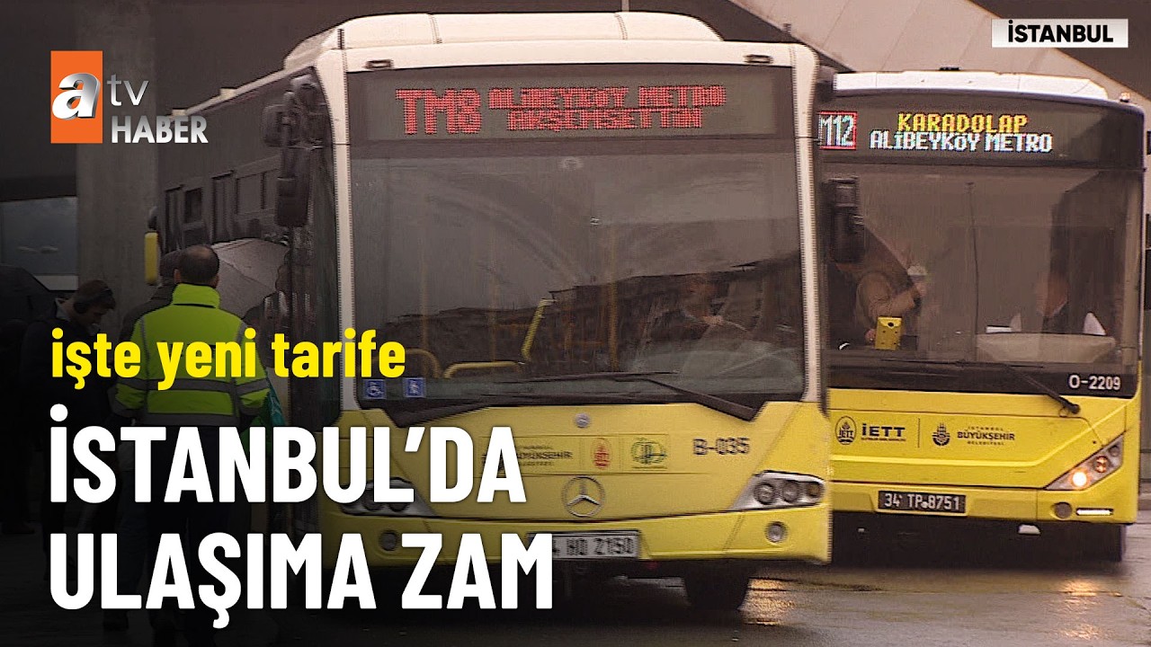 İstanbul’da ulaşıma zam geldi; işte kalem kalem yeni tarife - atv Ana Haber 13 Şubat 2026