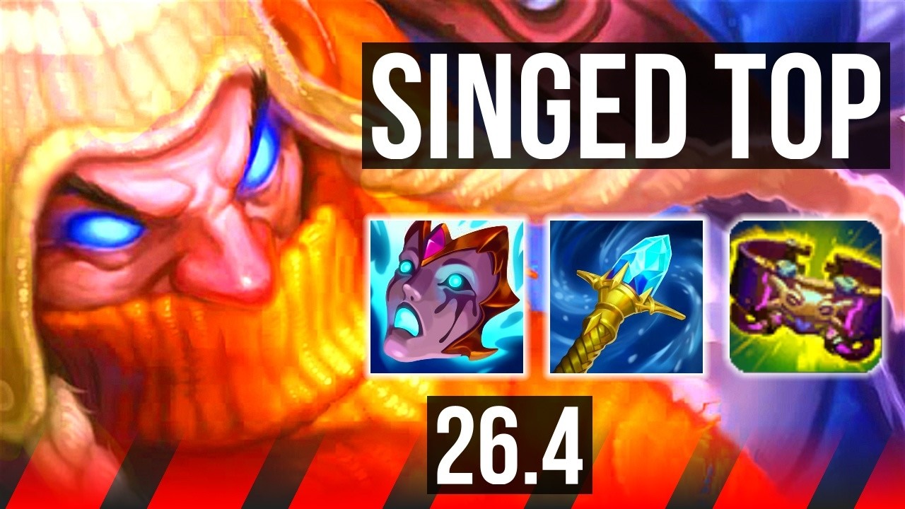 SINGED vs NASUS (TOP) | EUW Diamond | 26.4