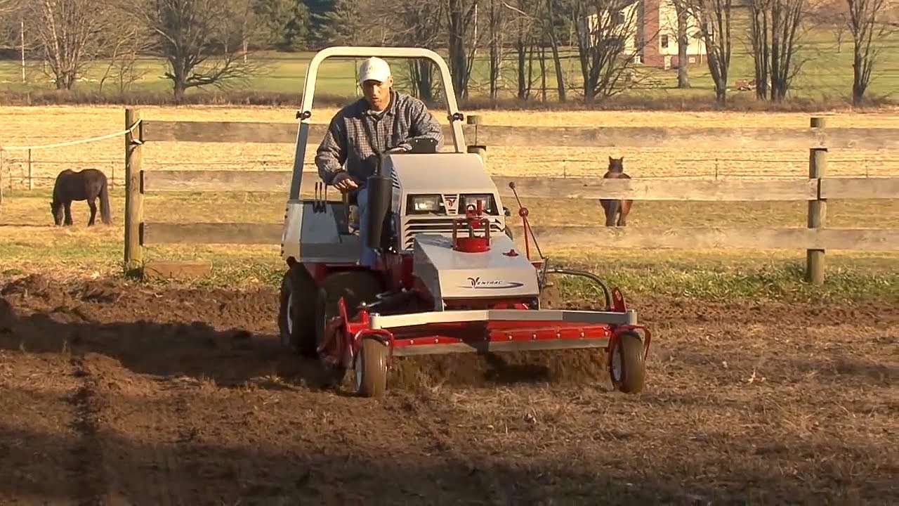 Chemical Free Horse Arena Transformation by Ventrac -Goodbye Weeds!