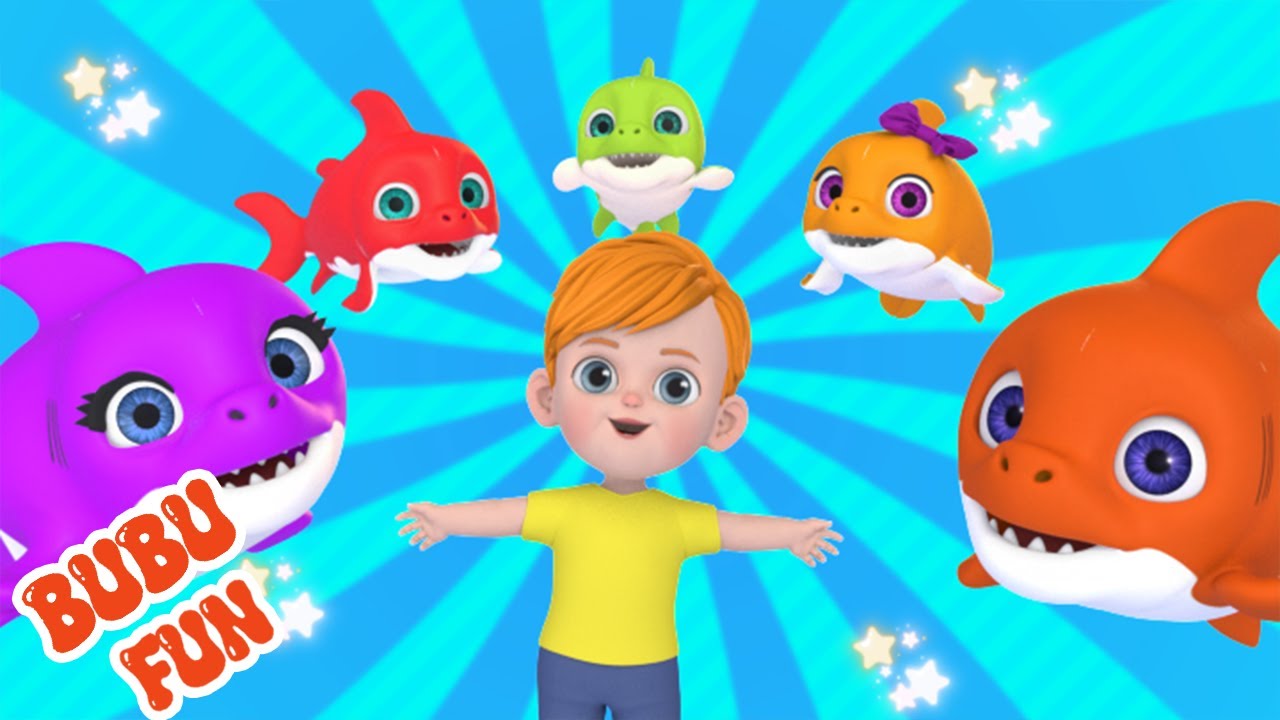 Baby Shark Color Song | BuBu Fun  Animal Time | Animals for Kids@BuBufun