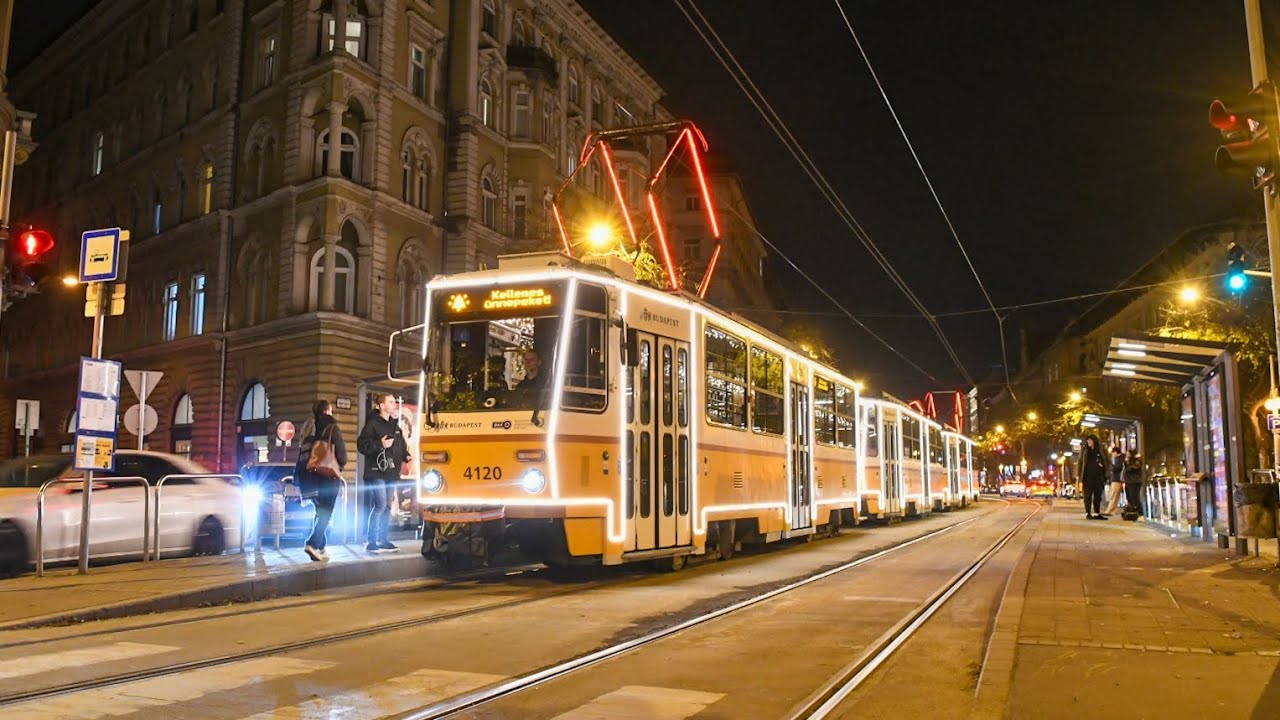 ELINDULT a 2025-ös FényFlotta❄️ | Fényvillamos pendli a Salgótarjáni úton és a Nagykörúton