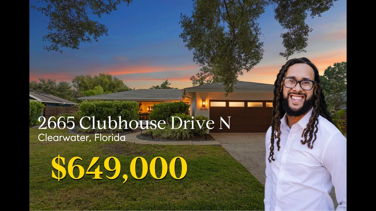 Designer Home with Outdoor Oasis in Clearwater | 2665 Clubhouse Drive N