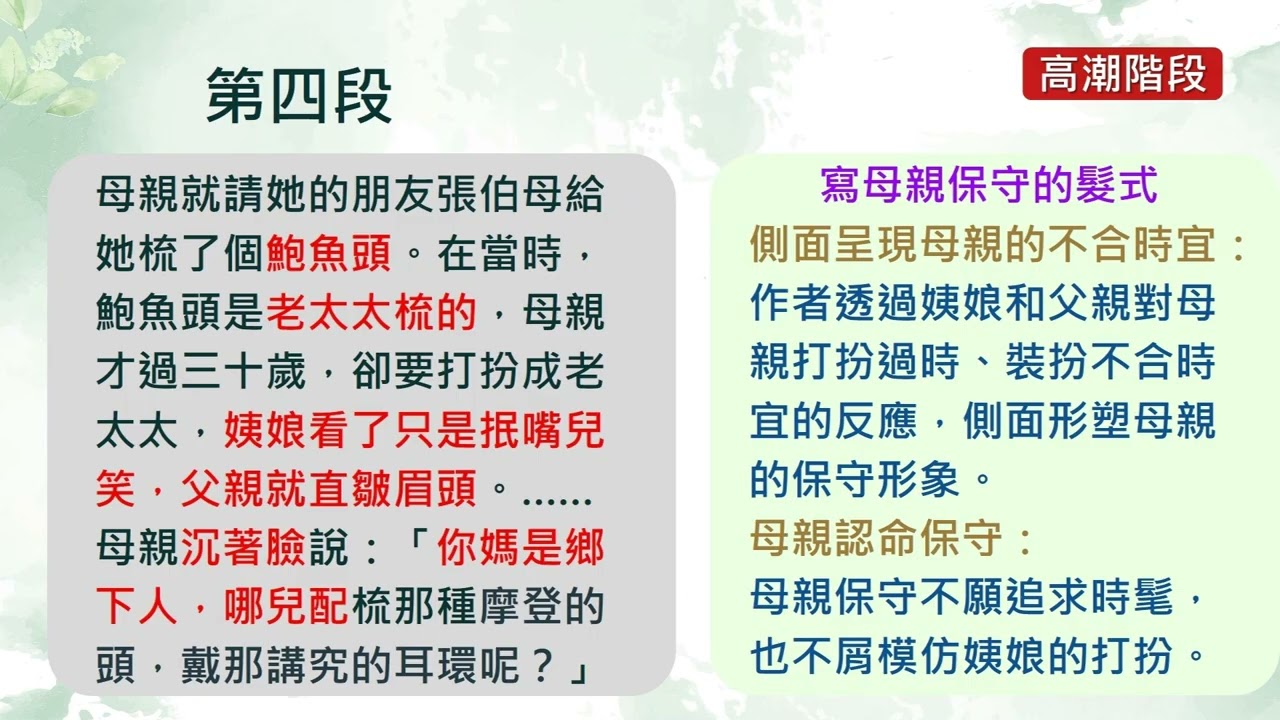 線上教室任你學—〈髻〉 第三單元 說文本(一)