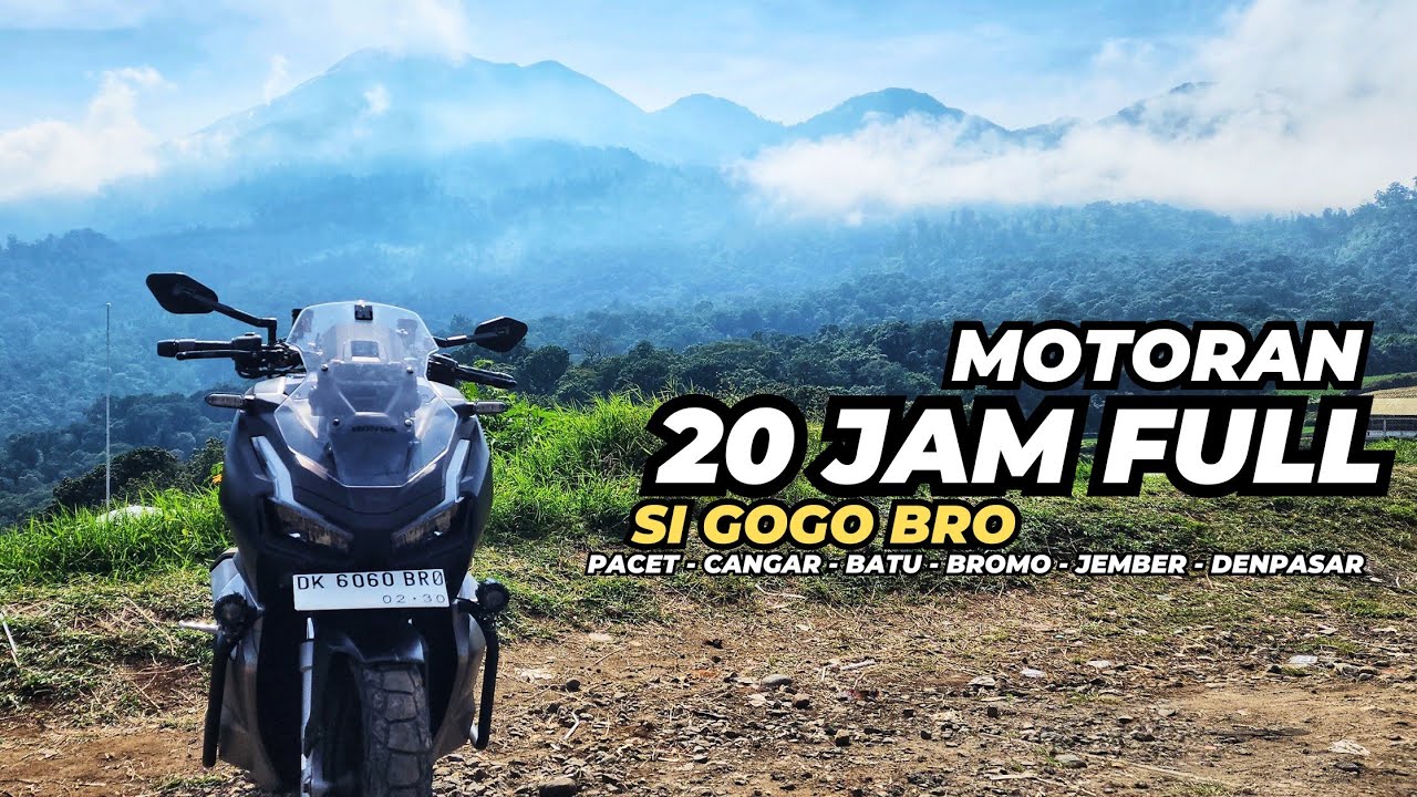 20 Jam Motoran | Touring Pacet Mojokerto ke Denpasar Bali Via Cangar dan Lautan Pasir Bromo 2025