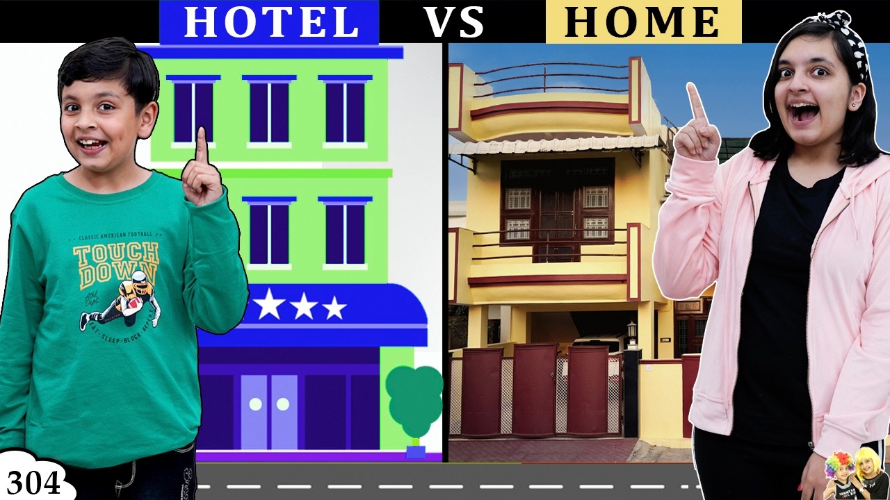 HOTEL v/s HOME | Ep 304 | Types of Kids at Hotel Funny video | Aayu and Pihu Show
