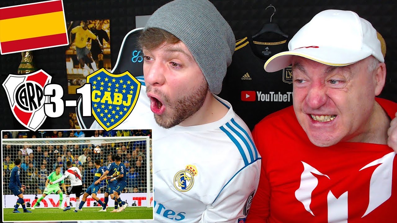 ESPAÑOLES REACCIONAN al RIVER 3-1 BOCA Vuelta FINAL Copa Libertadores 2018