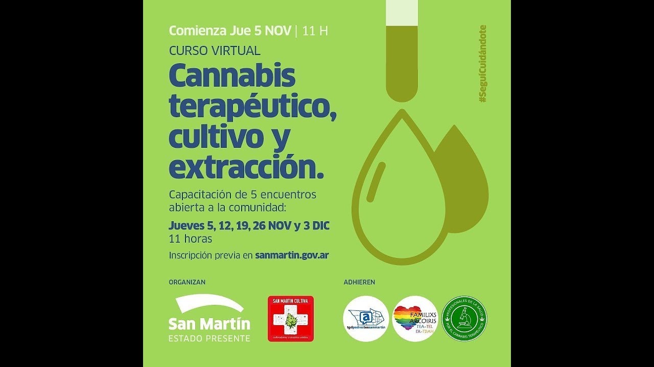 1er Jornada con filminas - Curso Cannabis Terap&eacute;utico, cultivo y extracci&oacute;n -