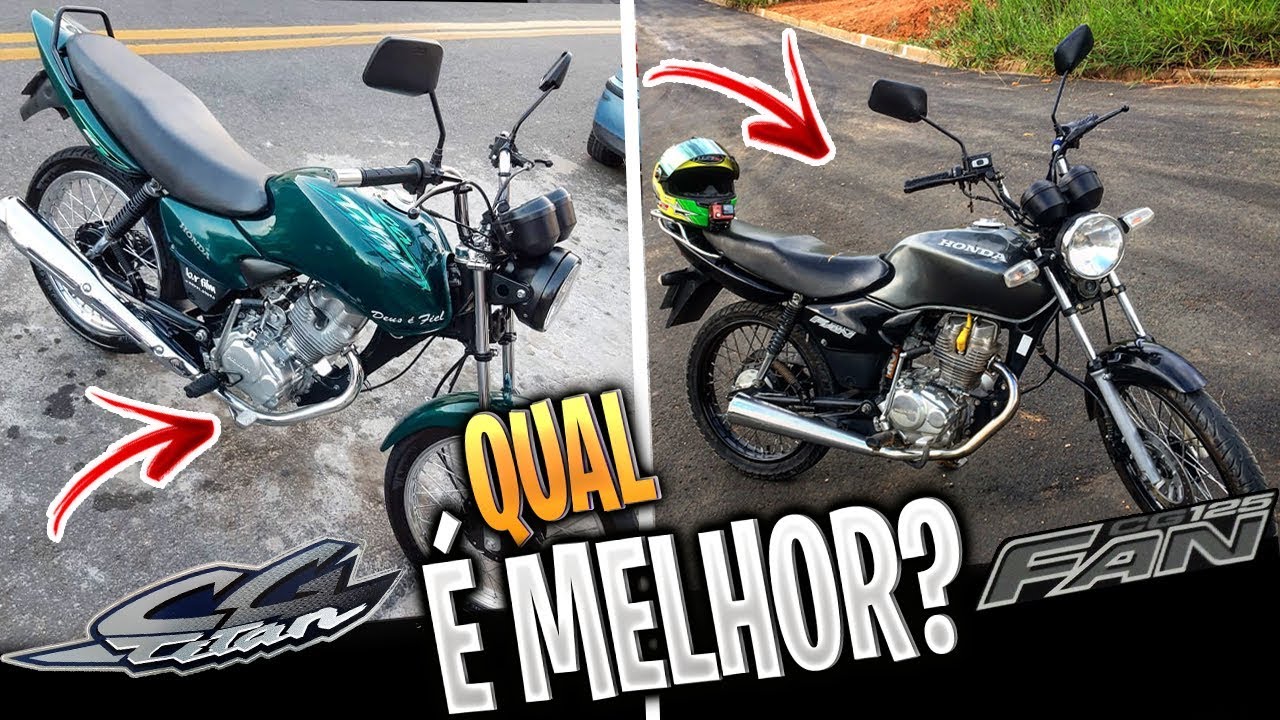 DIFERENÇAS ENTRE A CG TITAN 125 E A FAN 125 (2000 ATÉ 2008)?!
