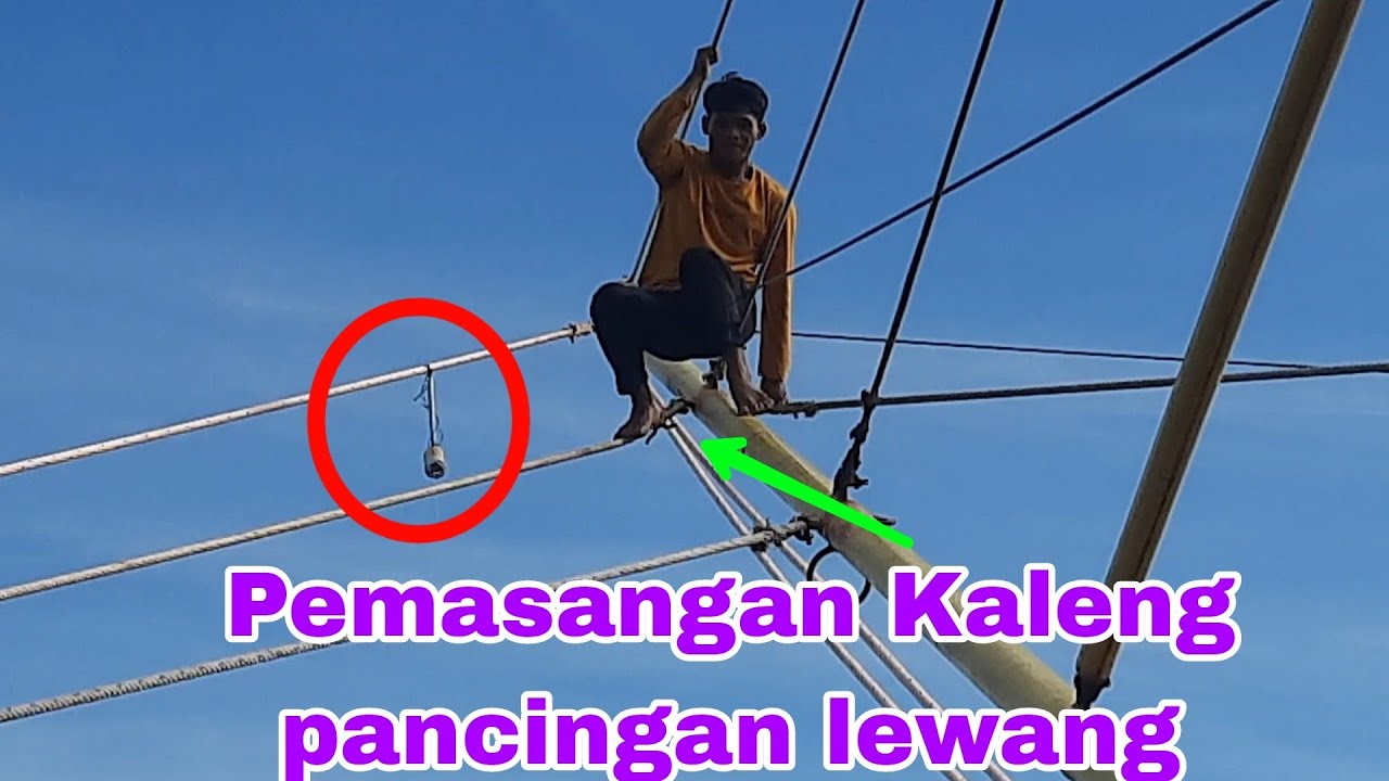 Memasang pancingan lewang dikapal cumi pontianak || kapal ikan cumi