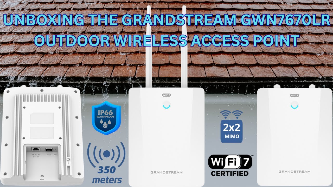 Rozpakowywanie zewnętrznego punktu dostępowego o dużym zasięgu Grandstream GWN7670LR