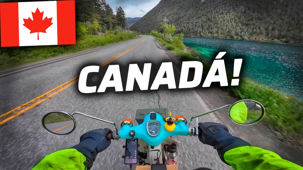 ASI ES VIAJAR POR CANAD&Aacute; EN UNA MOTO DE 85cc👀😱 [HONDA C90] | VANCOUVER Y WHISTLER🇨🇦