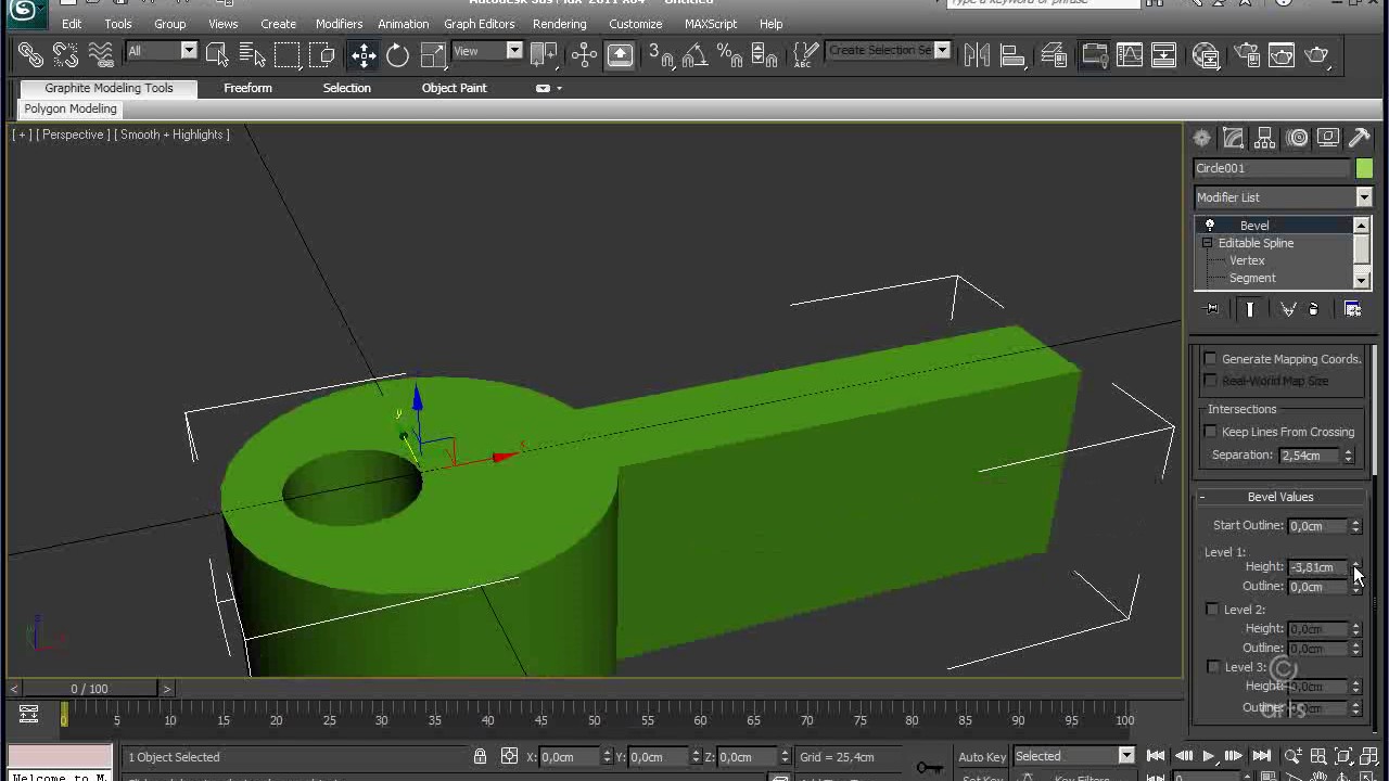Spline2 в 3D MAX, создание ключа и бокала